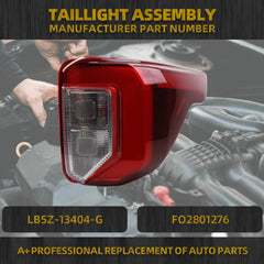 Right Passeager Side Tail light Compatible With 2020-2024 Ford Explorer(ST/ST-Line/Timberline) LED+Halogen Rear Lamp assembly (Brake & Turn & Reverse Light) Replace# LB5Z-13404-G FO2801276