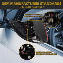 Tail Light Assembly LED Compatible With 2017-2020 Chrysler Pacifica Rear Lamp Right Passenger Side 68229026AF CH2805112C