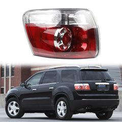 Driver Side Tail Light Compatible With 2007-2012 GMC Acadia Rear Left Outer Tail Lamp LED Replaces# GM2800216 20912757 W/Light Bulbs (4PINS)