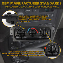 599-213 HVAC Climate Control Module AC Heater Conditioning Control Panel Compatible with 1997-2005 Chevrolet Malibu 1997-1999 Oldsmobile Cutlass 1997-1998 Oldsmobile Achieva Replaces#22601654