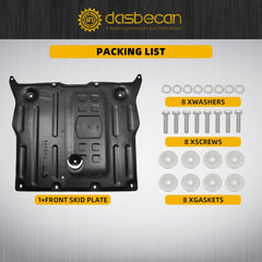 Front Skid Plate Compatible with Tesla Model 3 2017-2024 Model Y 2020-2024 Under Engine Guard Cover Chassis Splash Guard