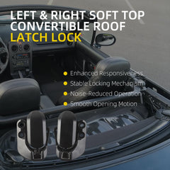 Left & Right Soft Top Convertible Roof Latch Lock Compatible with 1990-2003 Mazda Miata Replace# NA01-R1-310L NA01-R1-320L