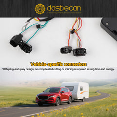 56377 Trailer Wiring Harness Compatible with Mazda CX-5 2017 2018 2019 2020 2021 4-Pin Connector Towing Wiring Kit