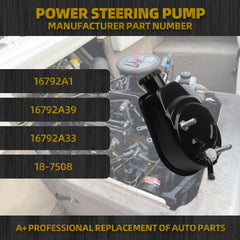 Power Steering Pump Compatible with Mercruiser gas engine Sterndrive Alpha Bravo 4.3L-7.4L V6 V8 16792A1 16792A39 16792A33 GM Sierra 18-7508