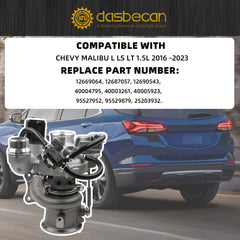 12687057 Turbo Turbocharger Kit Compatible with Chevy Malibu 2016-2023 1.5L Engine Turbocharger Replace# 12669064