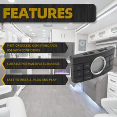 3314082.000 Multi-Zone Comfort Control Center Thermostat 10 Button Multi-Zone Thermostat Compatible with Dometic Air Conditoner Series 579 595 600 6308 520 6218xx 457915 Replace# 3312024.000