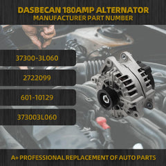 37300-3L060 180Amp Alternator Compatible with Hyundai Palisade 2020-2023 KIA Telluride 2020-2022 3.8L 13.5V Replaces# 2722099 601-10129 373003L060
