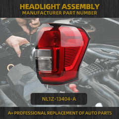 Tail light With Bulbs Compatible With 2022-2024 Ford Expedition (XL XLT) Right Passenger Side Tail Lamp Rear Light Assembly Replace# NL1Z-13404-A NL1Z13404A