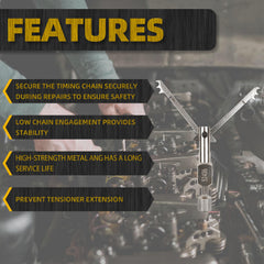 Timing Chain Tensioner Retention Tool Compatible with Buick Angkewei 2.0 LSY Cadillac XT4 (2019+) 2.0LT LSY Chevrolet Silverado 2.0LT (RPO LSY) GMC Sierra 2.7LT L3B Engine EN-52436