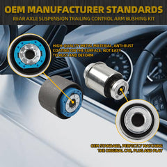 Rear Axle Suspension Bushing Kit Compatible With Ford Fusion 2013–2020 Mondeo MK5 Edge Taurus Mustang Replace# FR3C3C270AA F2GC5K653AXB F2GC5K652BXB DG935K653AA