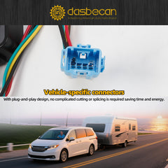 56382 Trailer Wiring Harness Compatible with Honda Odyssey 2018-2025 4-Pin Connector Towing Wiring Kit