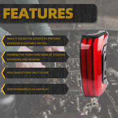 Right Passenger Side Tail Light Assembly Rear Lamp LED Type Non Sequential Compatible with 2022 2023 2024 2025 Toyota Tundra Replace 81550-0C130 (3 Pin)