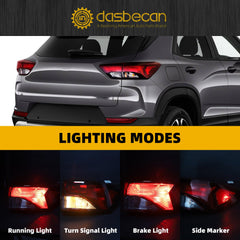 Halogen Tail Light Assembly Compatible with 2021-2023 Chevy/Chevrolet Trailblazer L/LS/LT Taillight Rear Lamp Right Passenger Side Bulb Included Replace#GM2805147 42825755