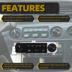 599-269 AC Heater Climate Control Panel Compatible with 1999-2004 Honda Odyssey LX 3.5L V6, Cab Air Conditioning Controller Switch, Replace# 79600-S0X-A01ZA,79600-S0X-A03ZA,79600-S0X-A02ZA