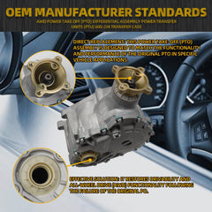 600-234XD Transfer Case Differential Unit With Heat Dissipation Plate Compatible with Ford Edge Explorer Flex Taurus AWD 2007-2015 Lincoln MKS MKT MKX AWD2009-2016 Mercury Sable AWD 2008-2009