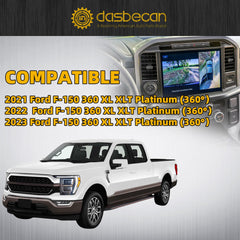 ML3T-19G490-BC 360 Degree Front View Camera Compatible with 2021-2023 Ford F-150 XL XLT Platinum Replace ML3T19G490BC ML3T-19G490-BB ML3T19G490BB Parking Assist Camera