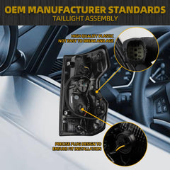 LED Tail Light Assembly Compatible with 2023-2025 Chevy/Chevrolet Colorado ZR2 Z71 Taillight Rear Lamp Left Driver Side Bulb Included Replace#GM2800326 85651744