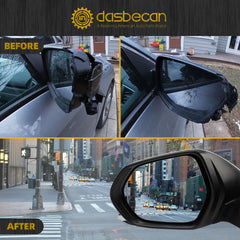 Left Driver Side Mirror Compatible with 2016-2022 Toyota Prius with Power Heated Glass, Manual Folding, Blind Spot Light, White Paint Replace# TO1320357 (6Pins)