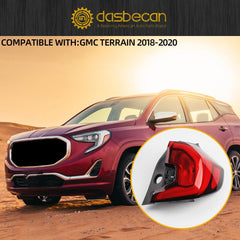Right Passenger Side Tail Light Assembly Rear Lamp Compatible with 2018-2021 GMC Terrain