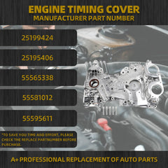 25199424 Engine Timing Cover Compatible with Chevy Sonic 2012-2017, Chevy Cruze 2011-2016, Chevy Trax 2013-2020, Buick Encore 2013-2017 Replaces# 55562788