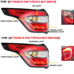 Left Driver Side Tail Light Assembly with Bulb Compatible with Ford Escape Kuga 2017 2018 2019 Brake Rear Lamp