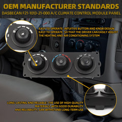 F21-1013-21-000 A/C Heater Climate Control Module Panel Compatible with Kenworth Replace# F21101321000