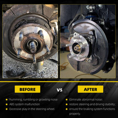 513253 Wheel Bearing Hub Assembly Fit for Audi A3 Quattro Q3 TT Quattro, 12-19 VW Beetle, 09-17 VW CC, 10-13 VW Golf, 10-14 VW GTI, 05-18 Jetta, 08 R32 Rabbit Tiguan (2PCS)