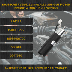 364262 RV in-Wall Slide-Out Motor Compatible with Lippert Schwintek in-Wall Slide System 42mm Mid Torque Motor with Brake 12V Replaces# 1510000227 18939601700