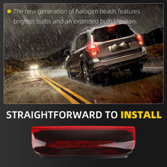 Center High Mount Stop Light Third Brake Lights Assembly Compatible with Ford Transit Connect Custom 2014 2015 2016 2017 2018 2019 2020 Replaces# 923-299 DT1Z13A613A