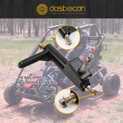 Left and Right Spindle Steering Knuckle Compatible with Coleman CK196-T KT196 Go Kart, 196cc 6.5 Hp Off-road four-wheel vehicle for DIY Install