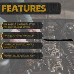 LED Center High Mount Stop Light Compatible with Chevy Malibu 2016-2025 Replaces 42795725 Third 3rd Brake Light