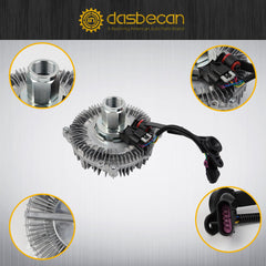 Engine Cooling Fan Clutch Compatible with Chevy Silverado 2500 3500 HD 2011-2014 GMC Sierra 2500 3500 HD 2011-2014 6.6L V8 OEM Replace 25838900 1540513