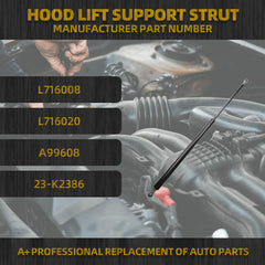 1 PCS Hood Shock Compatible With Kenworth T680 Peterbilt 579 Trucks Hood Strut 30.5 Inch Hood Shock Replace# L716008 L71-6008 L71-6020 A99608 23-K2386