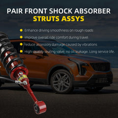 Pair Front Shock Absorber Struts Assys Compatible with Toyota 4Runner Limited 4WD 2010-2024 4.0L V6 Replace# 48520-80232, 48520-35390, 48510-80499, 48510-35370