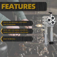 Pressure Washers Part Replacement Pump Head Assembly Pressure Washer Head AR42940 AR42518 AR43061 Compatible with RMW2G20 RMW2.2G24 RMW2G23B RMW2G24 RMW2G25 RMW2.2G20D SRMW2.2G26