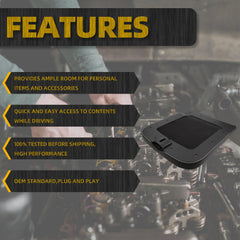 Center Console Lid Compatible with 2002-2012 Dodge Ram 1500 2500 3500 Replace WP051DVAA Armrest Cover Replacement Gray