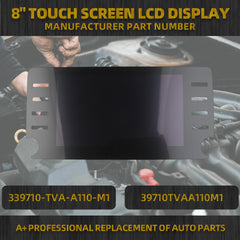 8" Touch Screen LCD Display Compatible with 2018-2022 Honda Accord 10 TH Replaces 339710-TVA-A110-M1 39710TVAA110M1