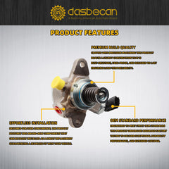 High Pressure Fuel Pump Compatible with Infiniti M37, M56, Q70, QX56, QX80 & Nissan Armada, NV, Titan 2011-2019 Replacement #16630-1LA0A 16630-1LA9A HPP0026