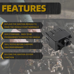 601-082 Wireless Ignition Module Switch Compatible with 2011-2013 Dodge Challenger, Ram 1500 2500 3500 4500 5500, Jeep Grand Cherokee, Chrysler Town & Country Replace# 68105739AC 5026533AE