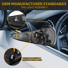 Right Passenger Side Tail light Compatible With 2019-2024 Nissan Murano Full LED Rear Light Replace #26550-9UF0C