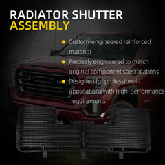601-374 Radiator Shutter Assembly Cpmpatible with Silverado 1500 2017 2018, GMC Sierra 1500 2017 2018 2019 Replaces# 84363184 23300225 GM1206119