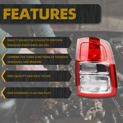 Tail Light Assembly Halogen Compatible With Dodge Ram 2500 3500 2019-2023 Rear Lamp Right Passenger Side 68361714AE