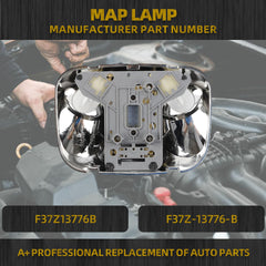 Overhead Reading Light Compatible with 1993-2004 Ford Ranger Interior Roof Headliner Dome Map Light Lamp Replaces# F37Z13776B