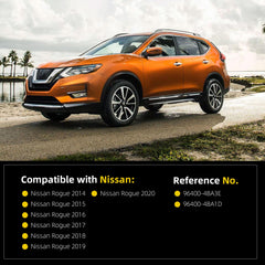 Sun Visor Compatible with 2014-2020 Nissan Rogue X-Trail Right Passenger Side Sunshade with Makeup Mirror Replace# 96400-4BA3E 96400-4BA1D(Gray)