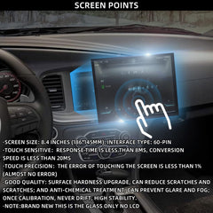 8.4" Touch Screen Digitizer Uconnect Radio Compatible with Dodge RAM 1500 2500 3500 Durango Challenger Jeep Chrysler 2017-2022 Navigation System LA084X01(SL)(01) (Without LCD)