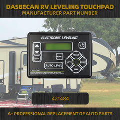 421484 RV Leveling Touchpad RV 5th Wheel and Travel Trailer Leveling System with Auto-Leveling Button Compatible with Ground Control TT and Other Lippert Leveling Systems