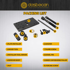 Inner Camshaft Bearing Installer & Puller Tools Kits Compatible with 2018-2025 Harley Davidson Milwaukee Eight (M8) Engine