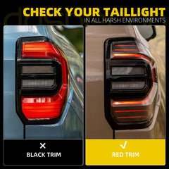 LED Tail Light Assembly Compatible with 2025 2026 Toyota 4Runner Rear Lamp Black Trim Taillight Left Driver Side Replace# 81561-35410