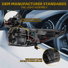 LED Tail Light Compatible with 2019-2022 Chevrolet Blazer Taillight Rear Lamp Left Driver Side Replace #84587611