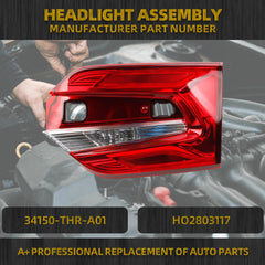 Right Passenger Side Inner Tail light Compatible With 2018-2024 Honda Odyssey Rear Lamp TailLamp Replace# 34150-THR-A01 HO2803117